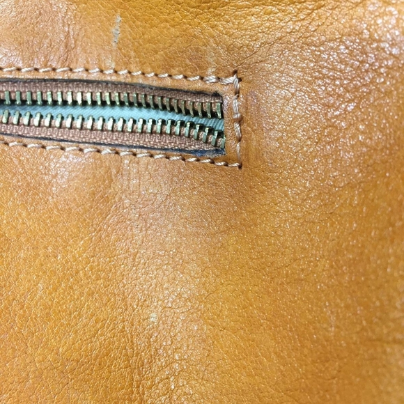 Pratesi Firenze Collodi Aged Leather Large Hobo Handbag- Camel - Picture 6 of 6